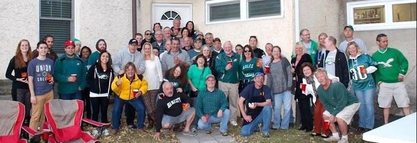 Members outside the club